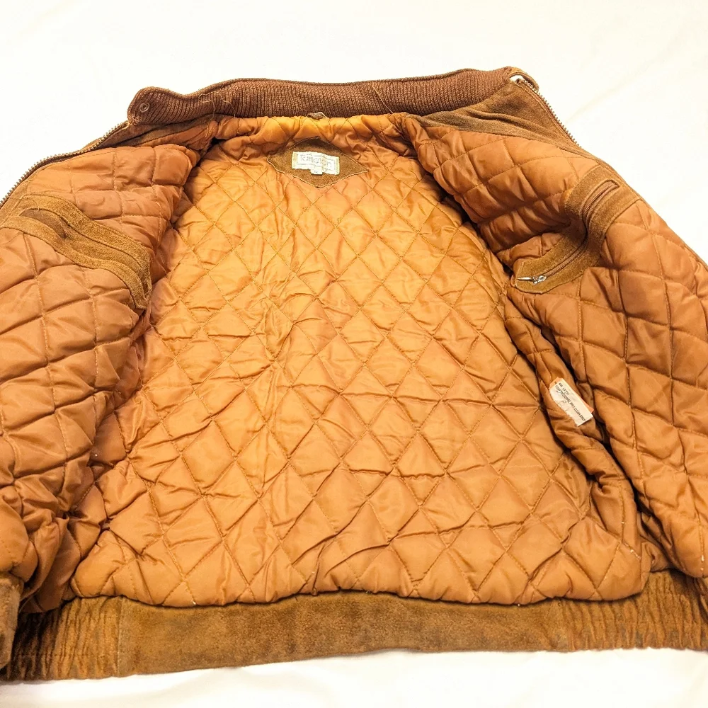 Tarleton 70s Vintage Leather Quilted Coat DAMAGE READ Western Streetwear Work